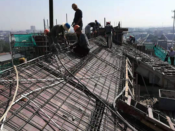 商品混凝土施工