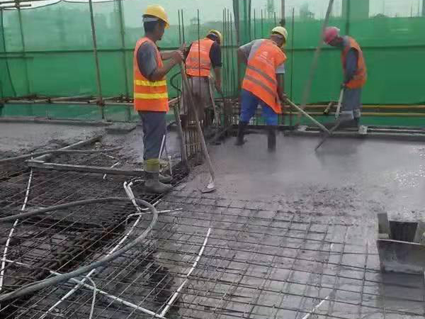 商品混凝土施工